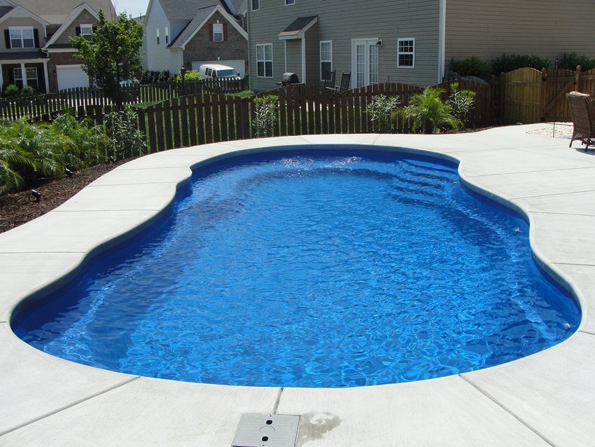 Luxury fiberglass pools
